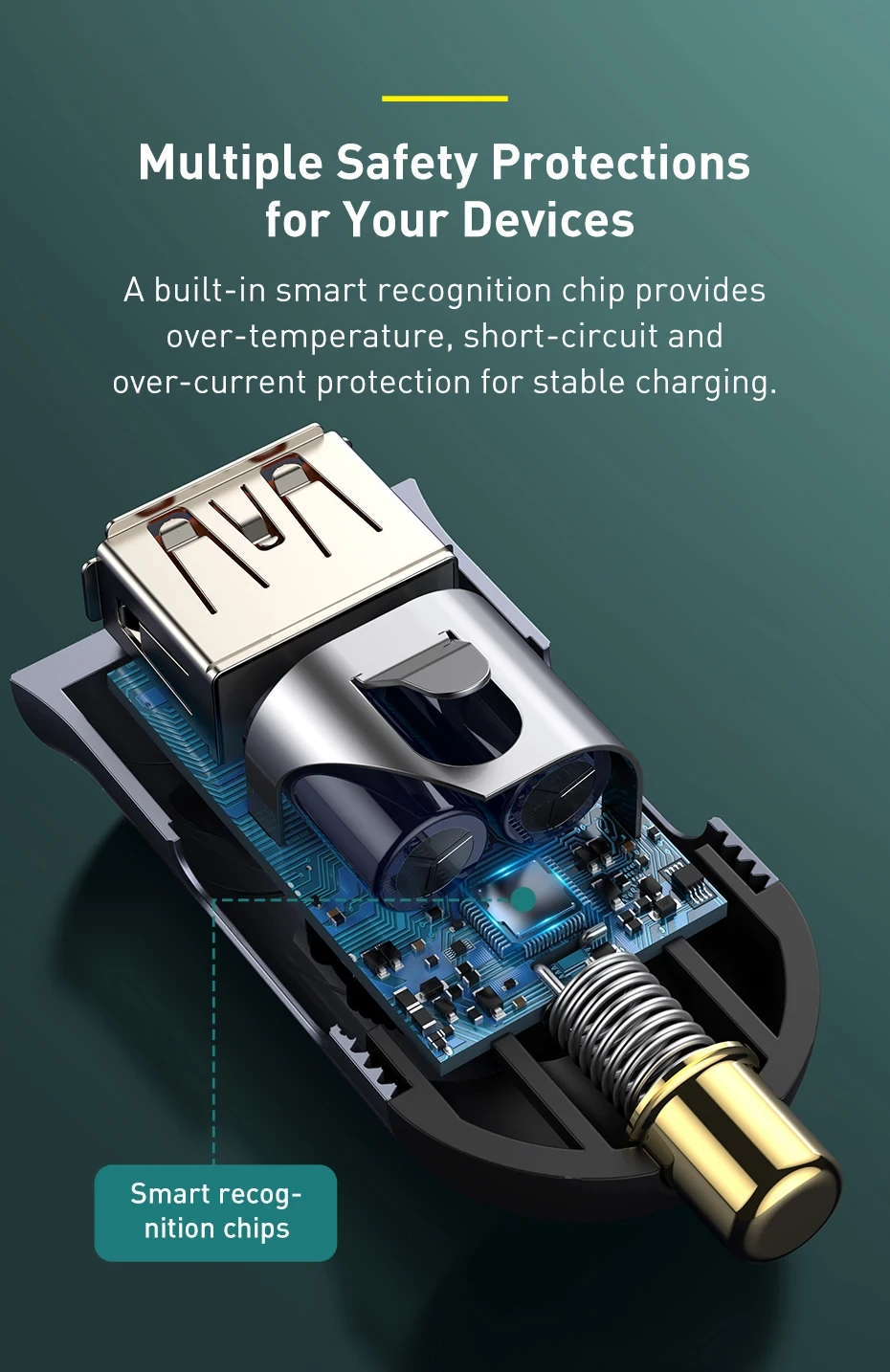 Baseus Share Together 120W PPS Quick Car Charger 2C+2U