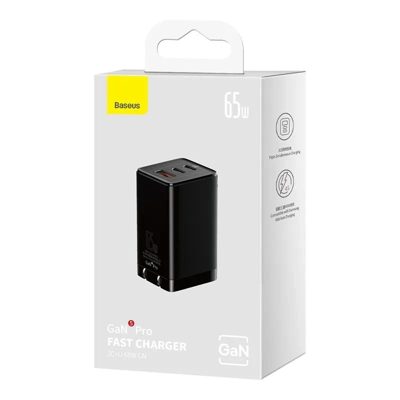 Baseus GaN5 Pro Fast Charger 2C+U 65W CN