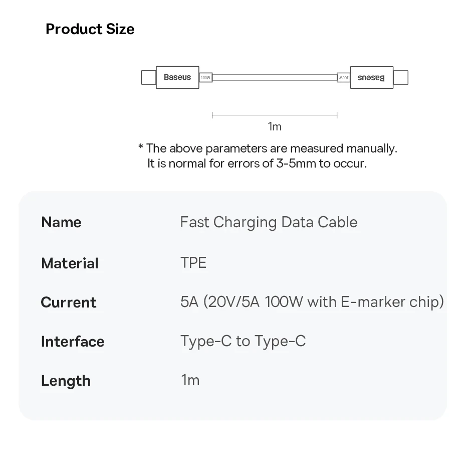 Baseus GaN5 Pro Flat Type-C Wall Charger 65W