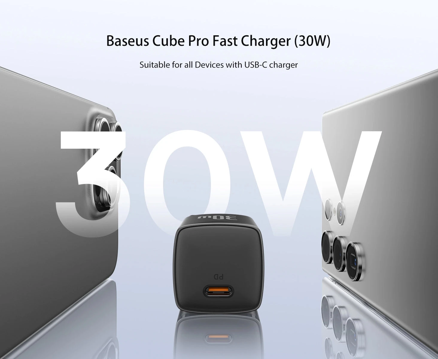 Baseus Cube Pro Fast Charger 1C 30W EU Black