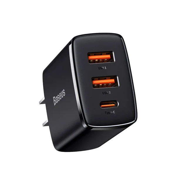 Baseus Compact Quick Charger 2U+C 30W EU Black