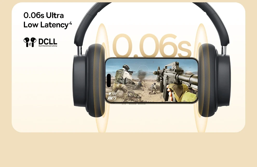 Baseus Bowie D05 Wireless Headphone Bluetooth 5.3 Earphone HIFI Stereo Headset 40mm Driver Foldable Over Ear Headphone 70H Time