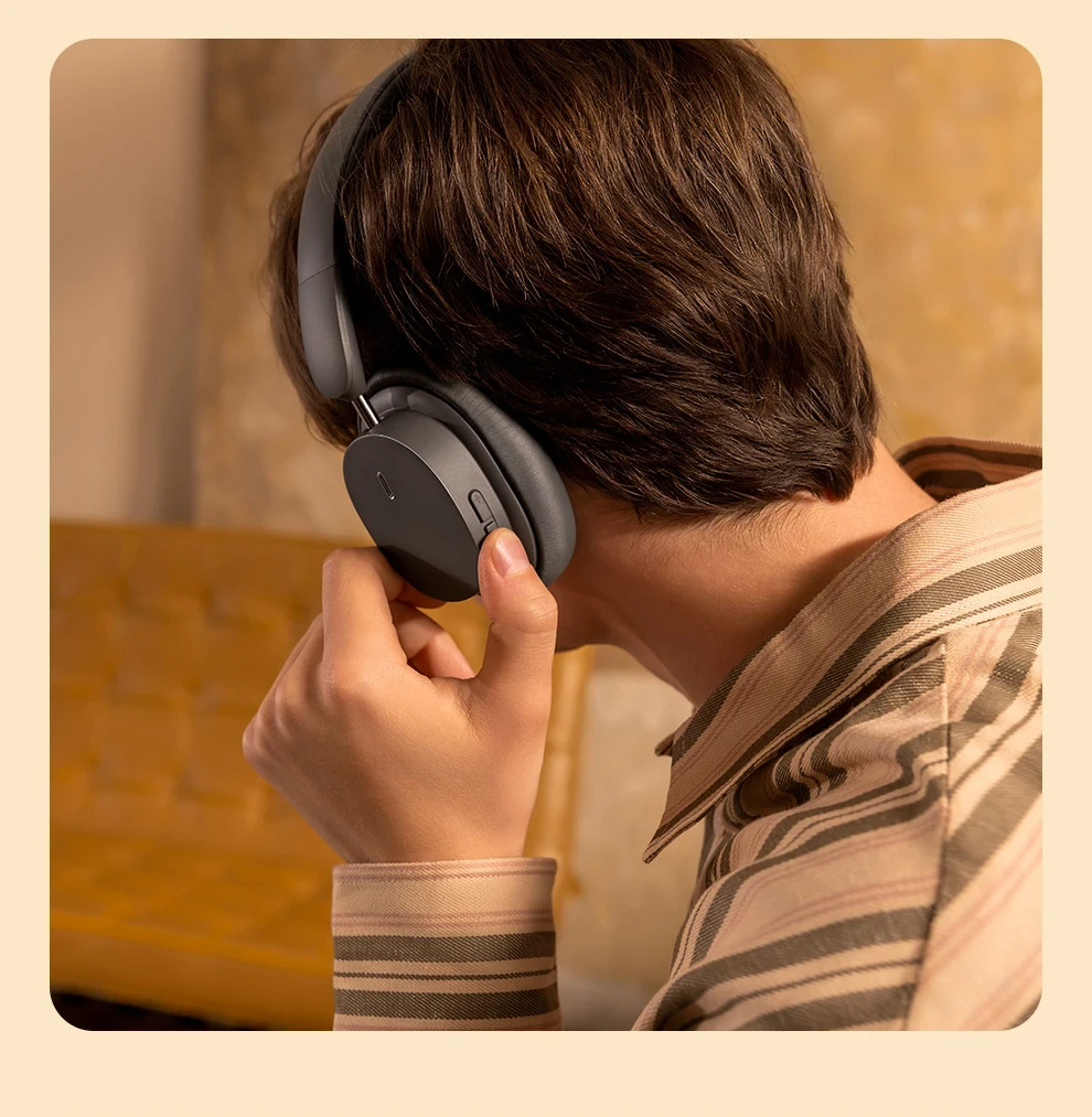 Baseus Bowie D05 Wireless Headphone Bluetooth 5.3 Earphone HIFI Stereo Headset 40mm Driver Foldable Over Ear Headphone 70H Time