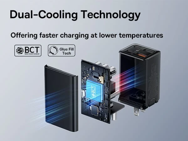 Baseus 2C+2U 65W GaN6 Pro Fast Charger EU Cluster Black