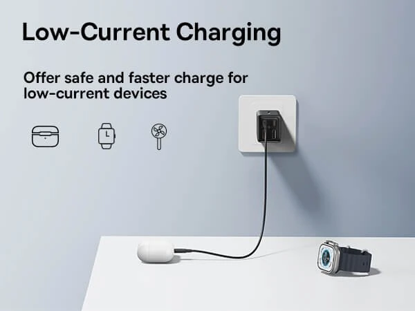 Baseus 2C+2U 65W GaN6 Pro Fast Charger EU Cluster Black