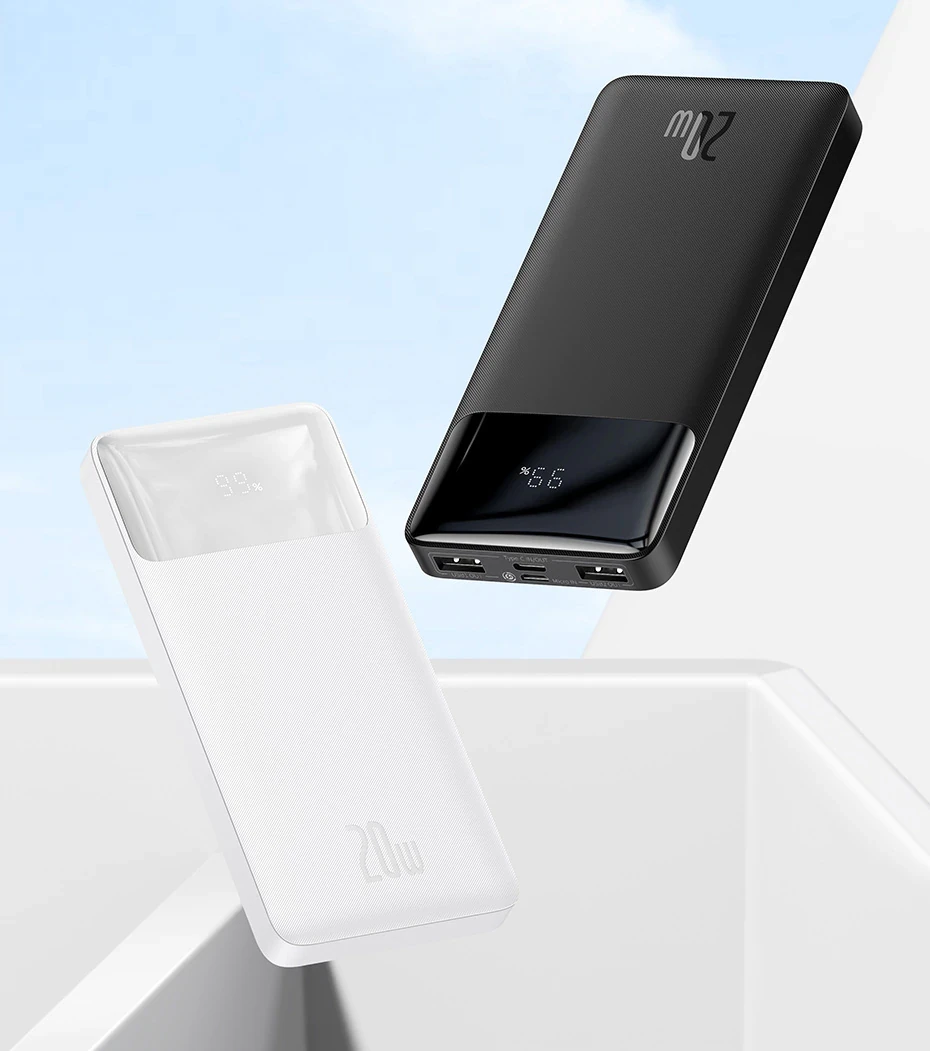 Baseus Bipow 10000mAh 20W Digital Display Power bank Black