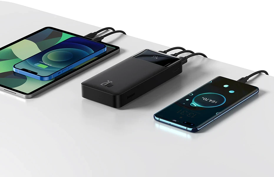 Baseus Bipow 10000mAh 20W Digital Display Power bank Black