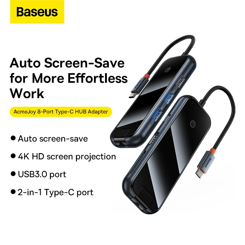 Baseus AcmeJoy 8-Port Type-C Hub Adapter