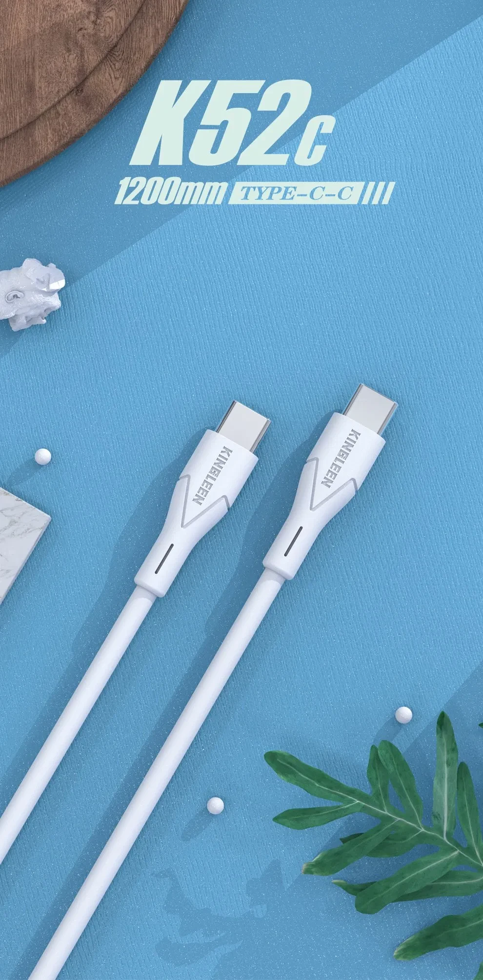 KINGLEEN TYPE C TO TYPE C 60W DATA CABLE 1Meter K26C