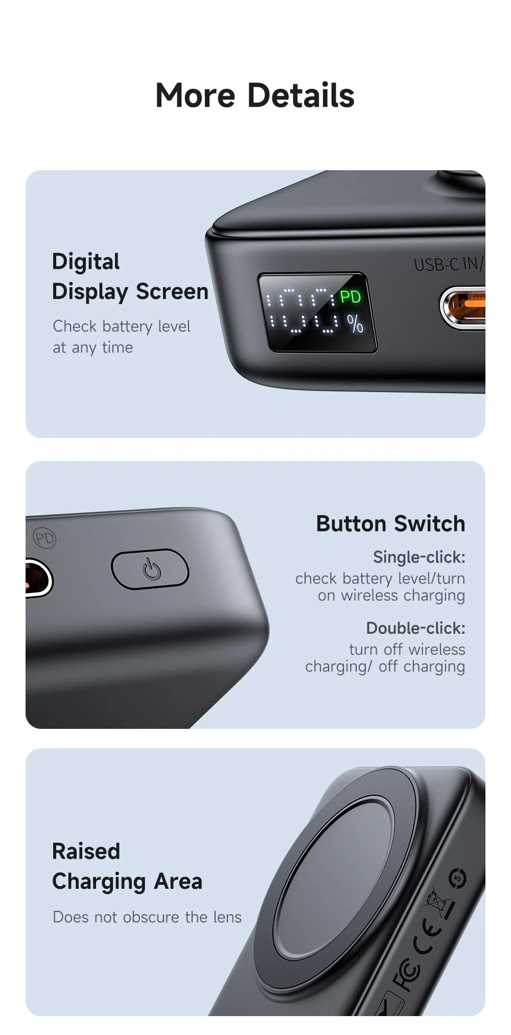 Mcdodo 2 in 1 Magnetic Wireless Power Bank MC-1461