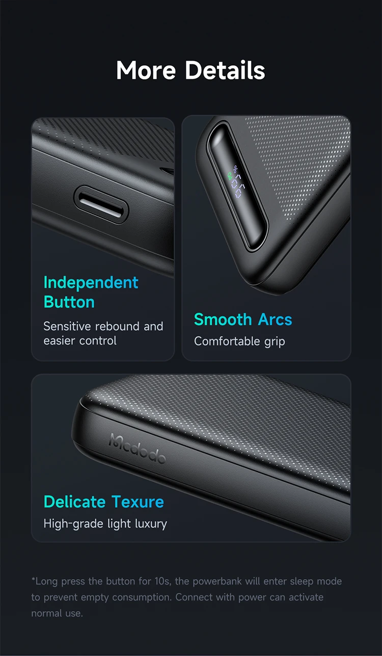 MCDODO 22.5W 10000mAH Power Bank MC-3881