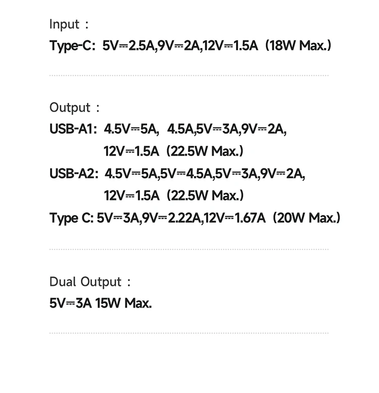 MCDODO 22.5W 10000mAH Power Bank MC-3881