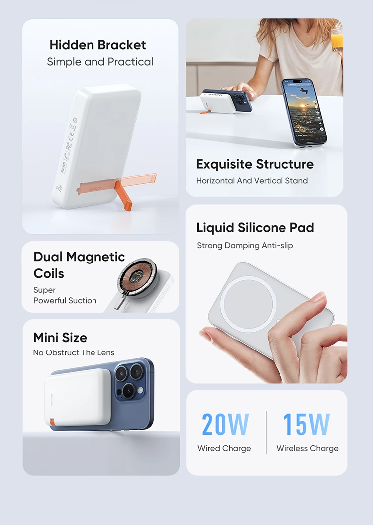 MCDODO 20W MAGNETIC WIRELESS POWER BANK 10000MAH