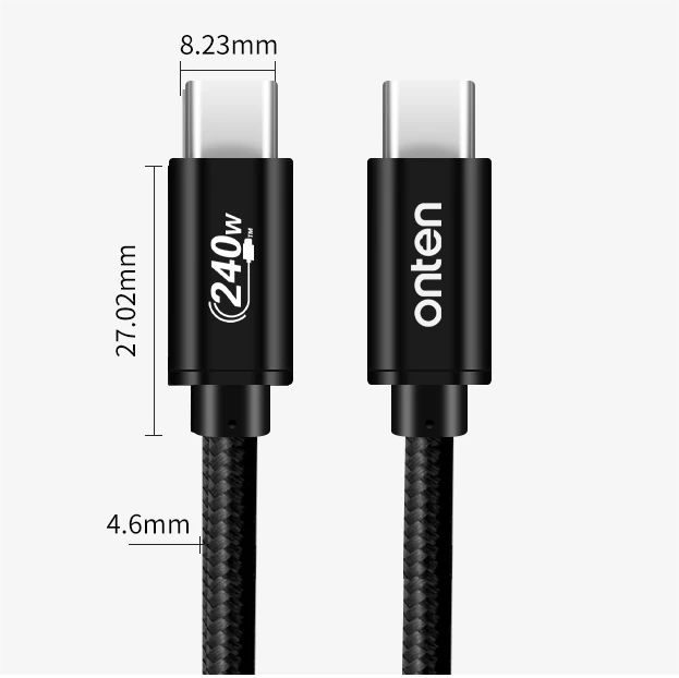 Onten Type-c to Type-c Cable 240W OTN-CC201