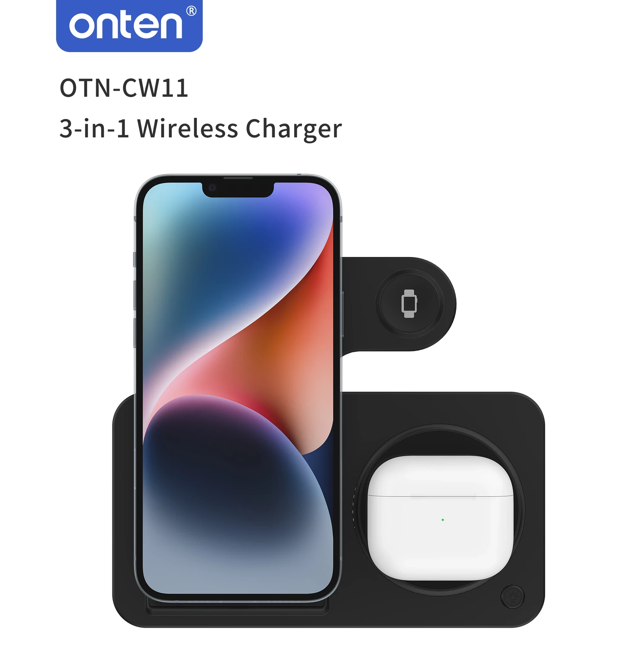 ONTEN 3-IN-1 Wireless Charger OTN-CW11