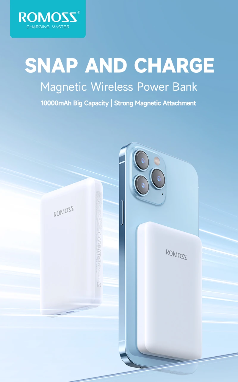Romoss Magnetic Wireless Power Bank 10000mAh 15w WSC10