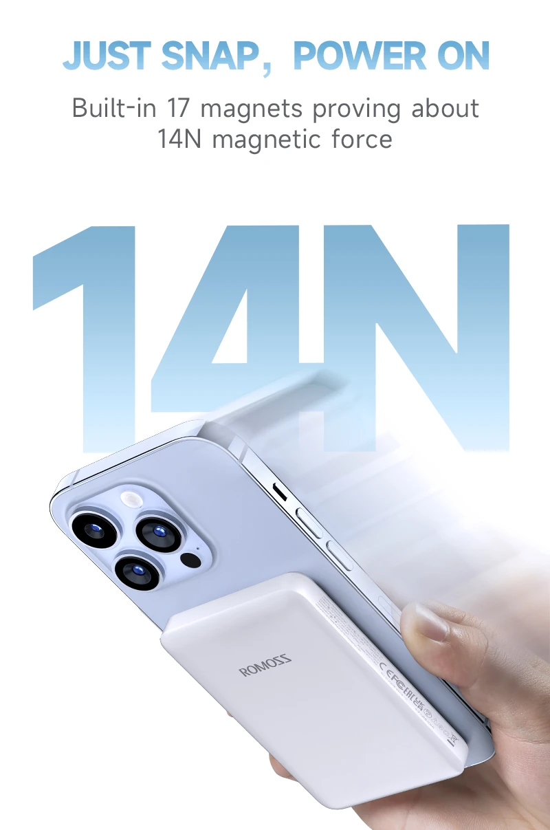 Romoss Magnetic Wireless Power Bank 10000mAh 15w WSC10