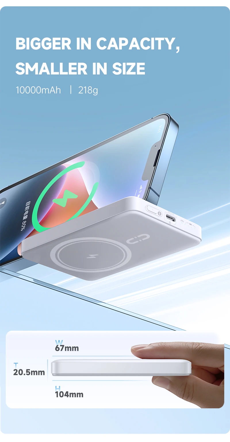 Romoss Magnetic Wireless Power Bank 10000mAh 15w WSC10