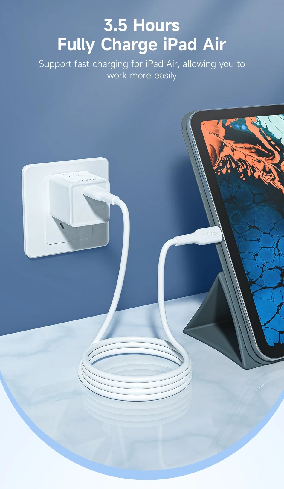 Romoss CB1713 PD Data Cable 20W Fast Charging Cable 1-meter