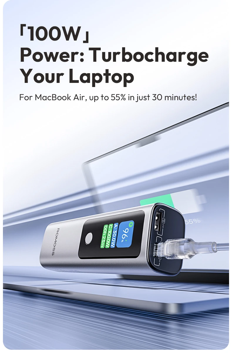 Romoss Powerful 130W 10000mAh Power Bank PPU10