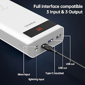 ROMOSS Sense 8PF 30000mAh Power Bank 22.5W Fast Charger
