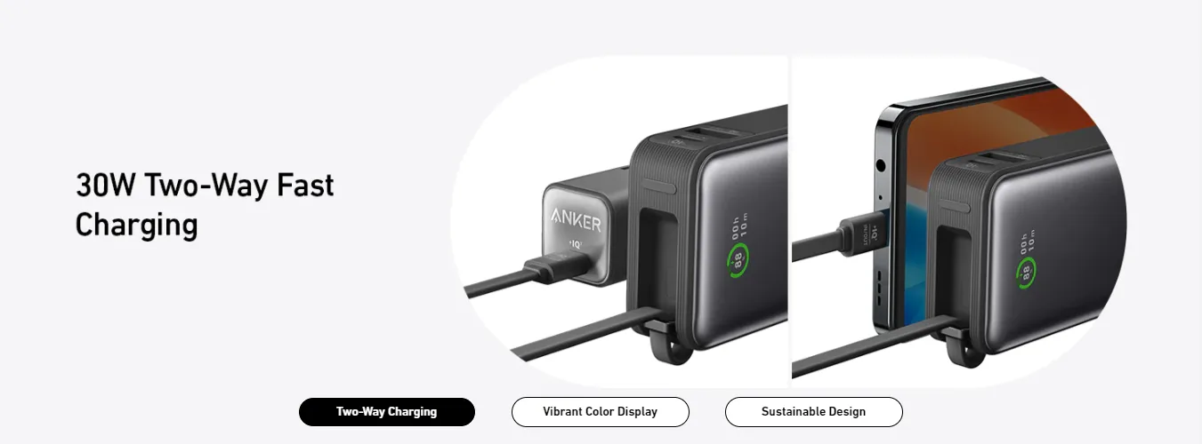 Anker Nano Power Bank 10000MAH 30W | A1259 for Sale in Pakistan