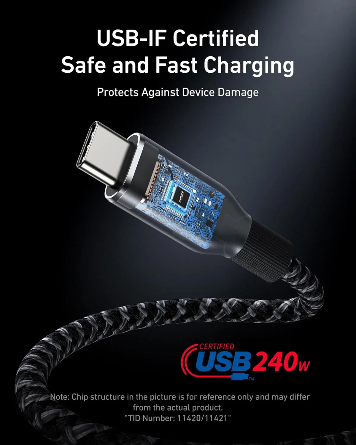 Anker Prime 240W USB C to USB C Fast Charging Cable with Upcycled for Sale in Pakistan