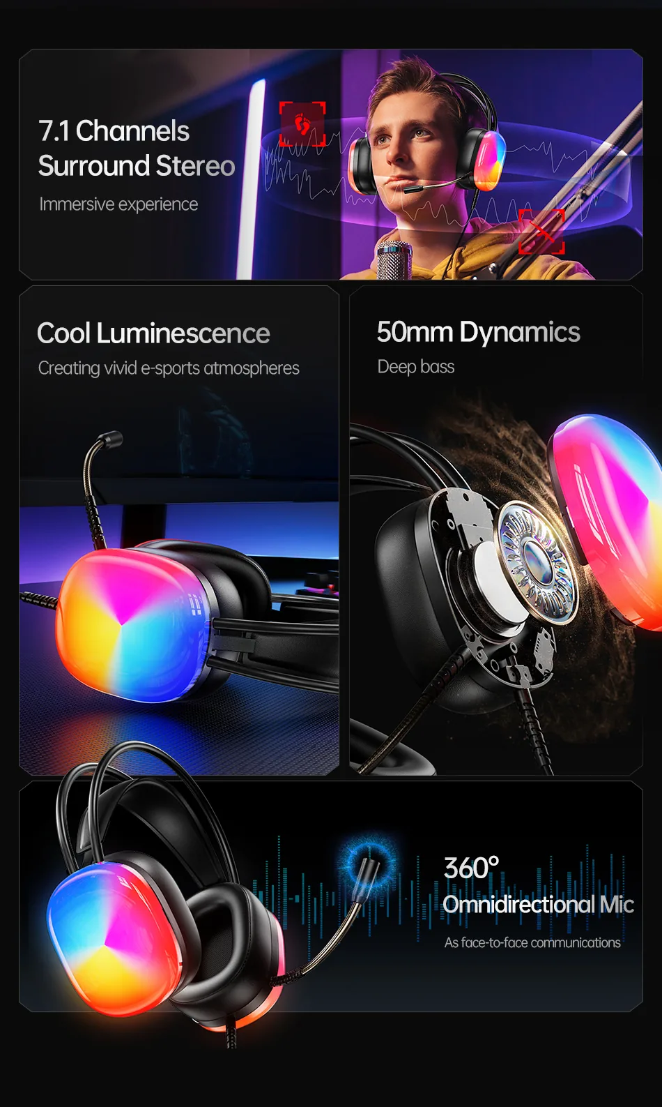 Awei GM-11 E-Sports Wired Gaming Headphones for Sale in Pakistan