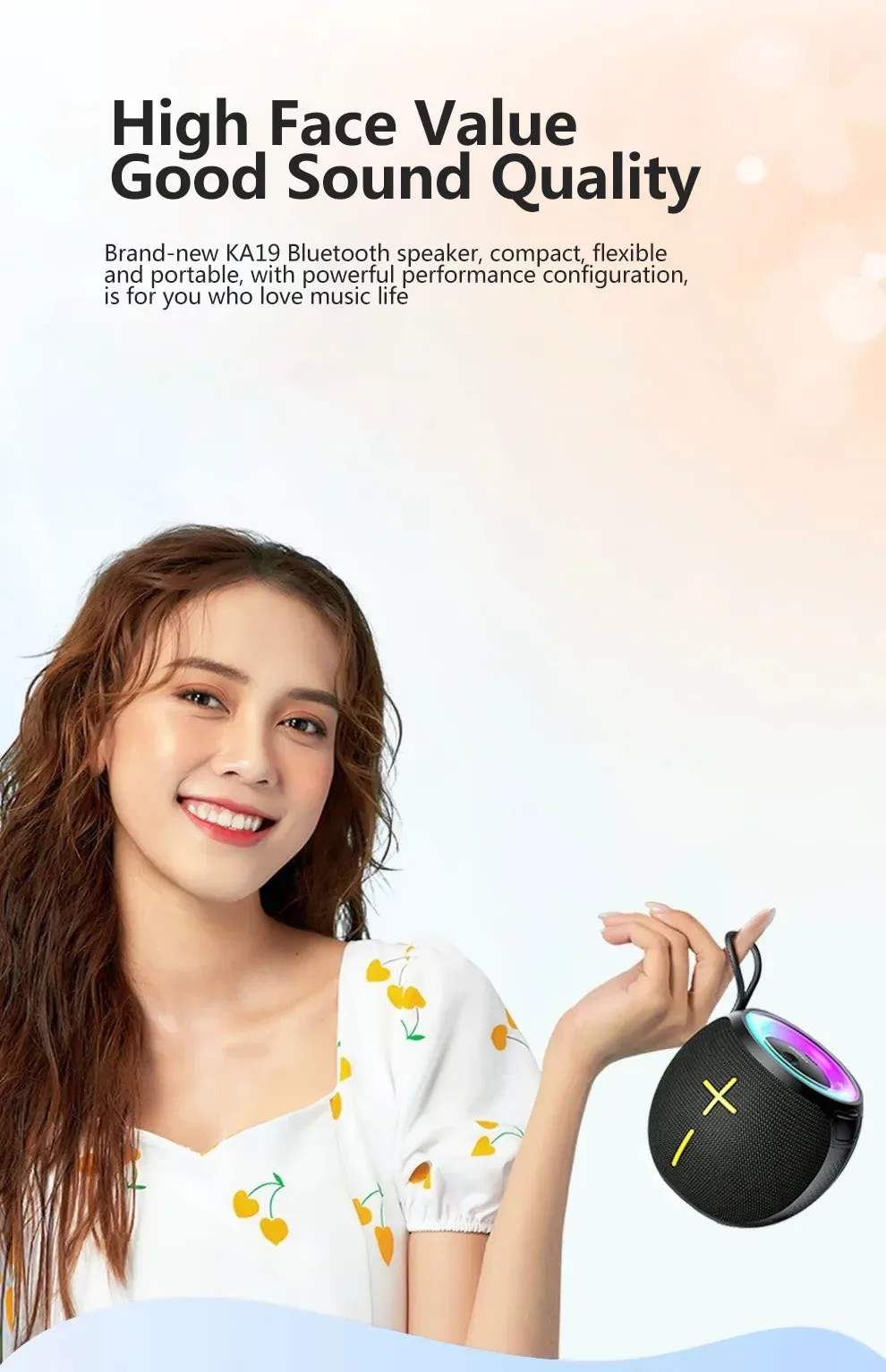 Awei KA19 Portable Outdoor Bluetooth Speaker 360° for Sale in Pakistan