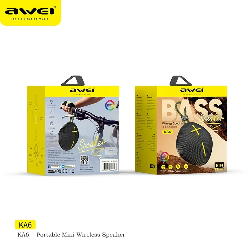Awei KA6 Mini Wireless Powerful Bluetooth Speaker for Sale in Pakistan