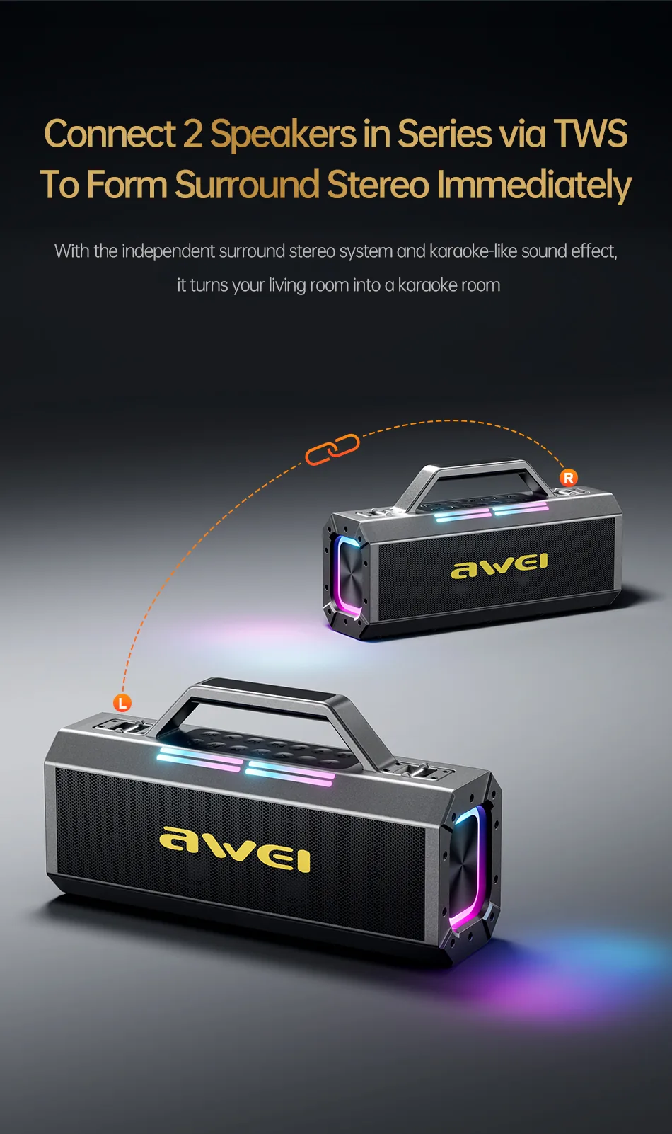 AWEI KT8 Bluetooth Portable Speaker for Sale in Pakistan