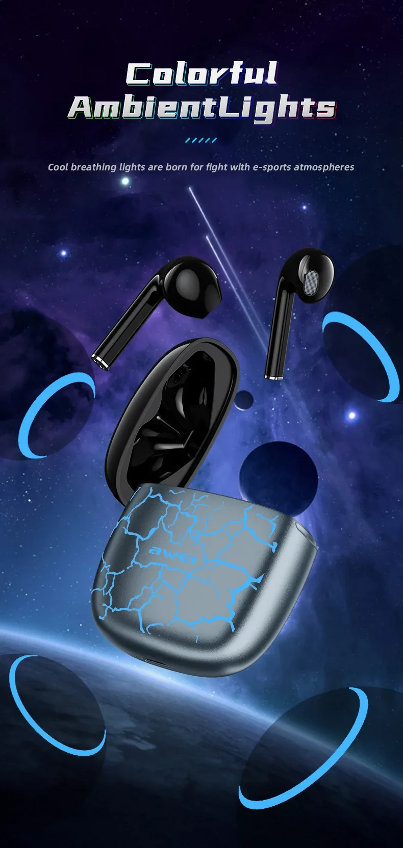 AWEI T28 Pro Gaming Wireless Earphones for Sale in Pakistan
