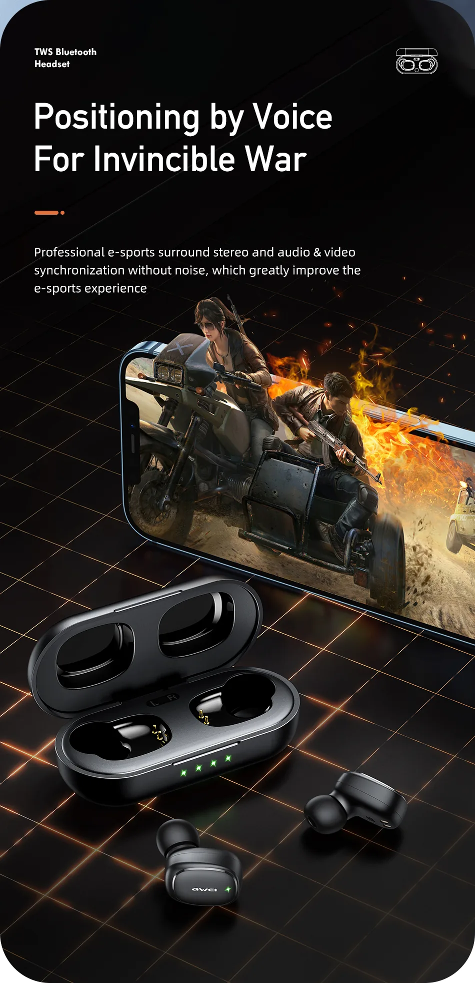 Awei Tws T13 Pro True Wireless Earbuds for Sale in Pakistan