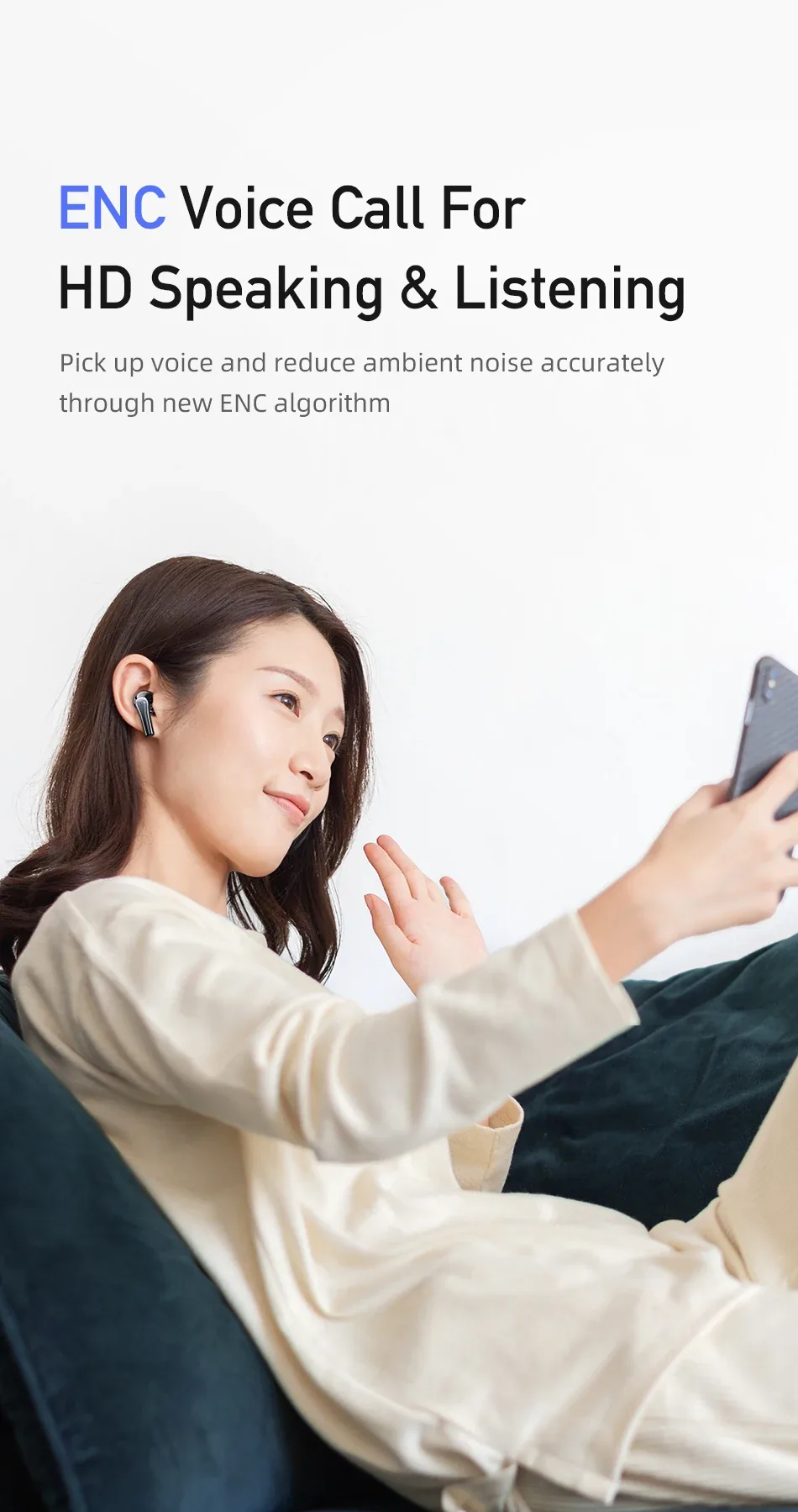 Awei TWS T62 ENC Earphones Bluetooth V5.3 for Sale in Pakistan