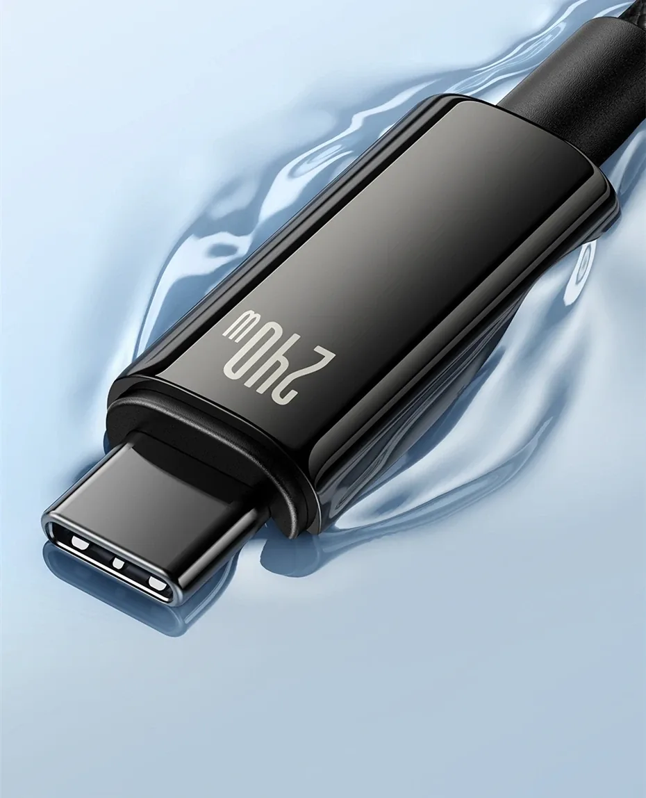 Baseus 240W Tungsten Gold Fast Charge Data Cable Type-C to Type-C for Sale in Pakistan
