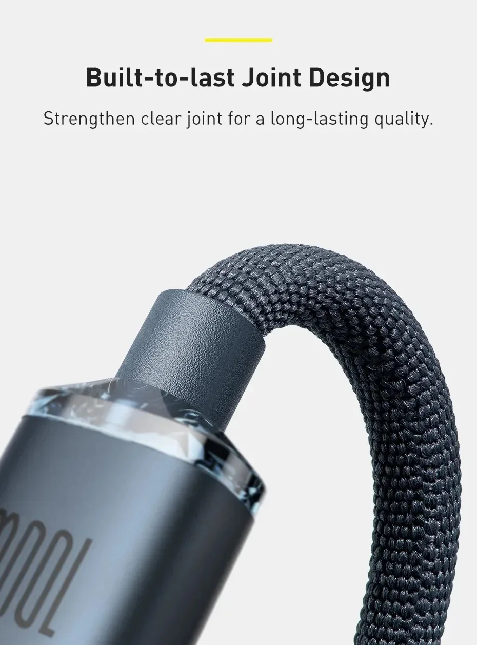 Baseus Crystal Shine Series Fast Charging Cable USB-C to USB-C 100W for Sale in Pakistan