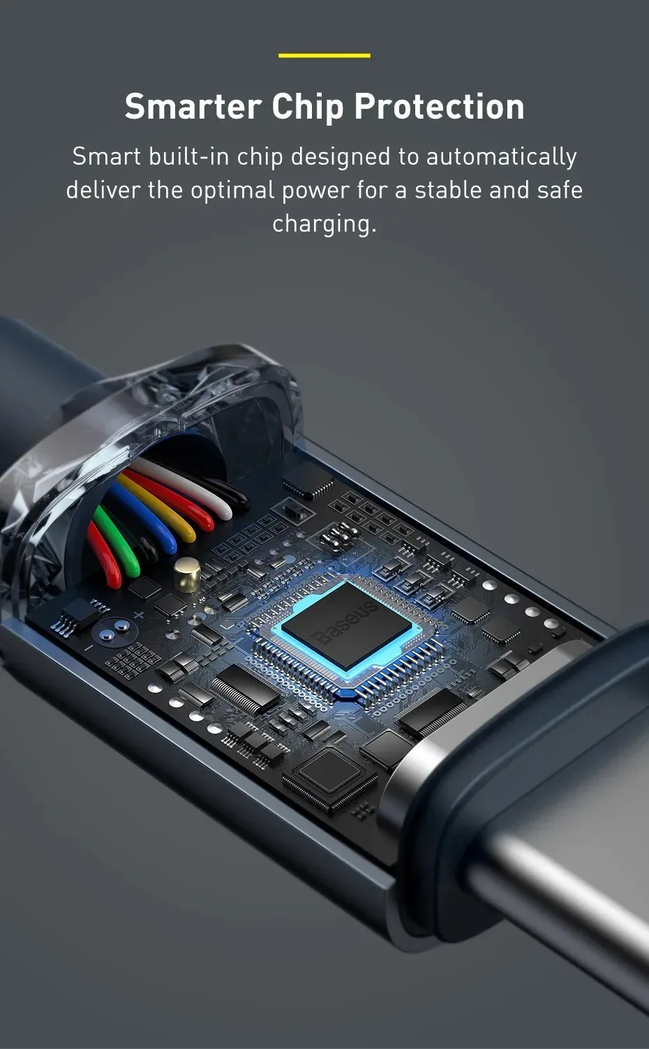 Baseus Crystal Shine Series Fast Charging Cable USB-C to USB-C 100W for Sale in Pakistan