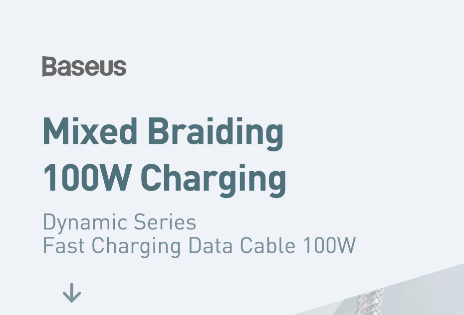 Baseus Dynamic Series Fast Charging Cable USB-C to USB-C 100W for Sale in Pakistan