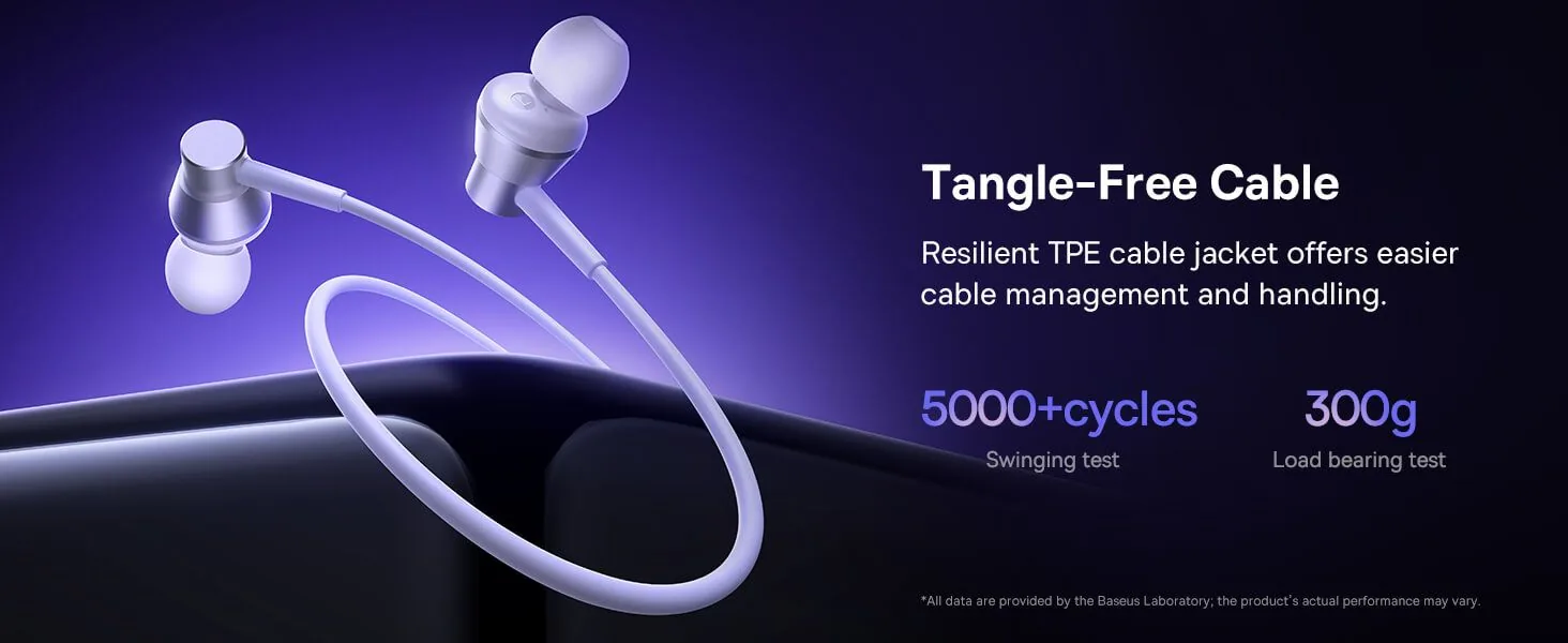 Baseus Encok CZ11 Wired Earphones Cluster Black for Sale in Pakistan