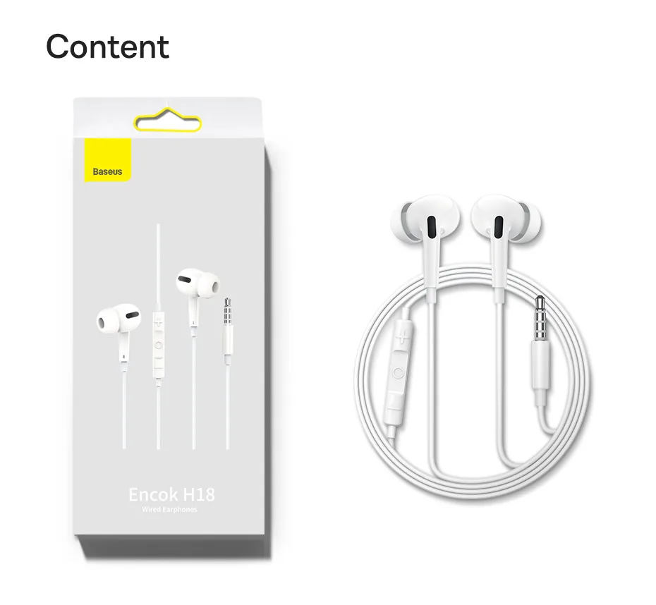 Baseus Enock H18 Wired Earphones for Sale in Pakistan
