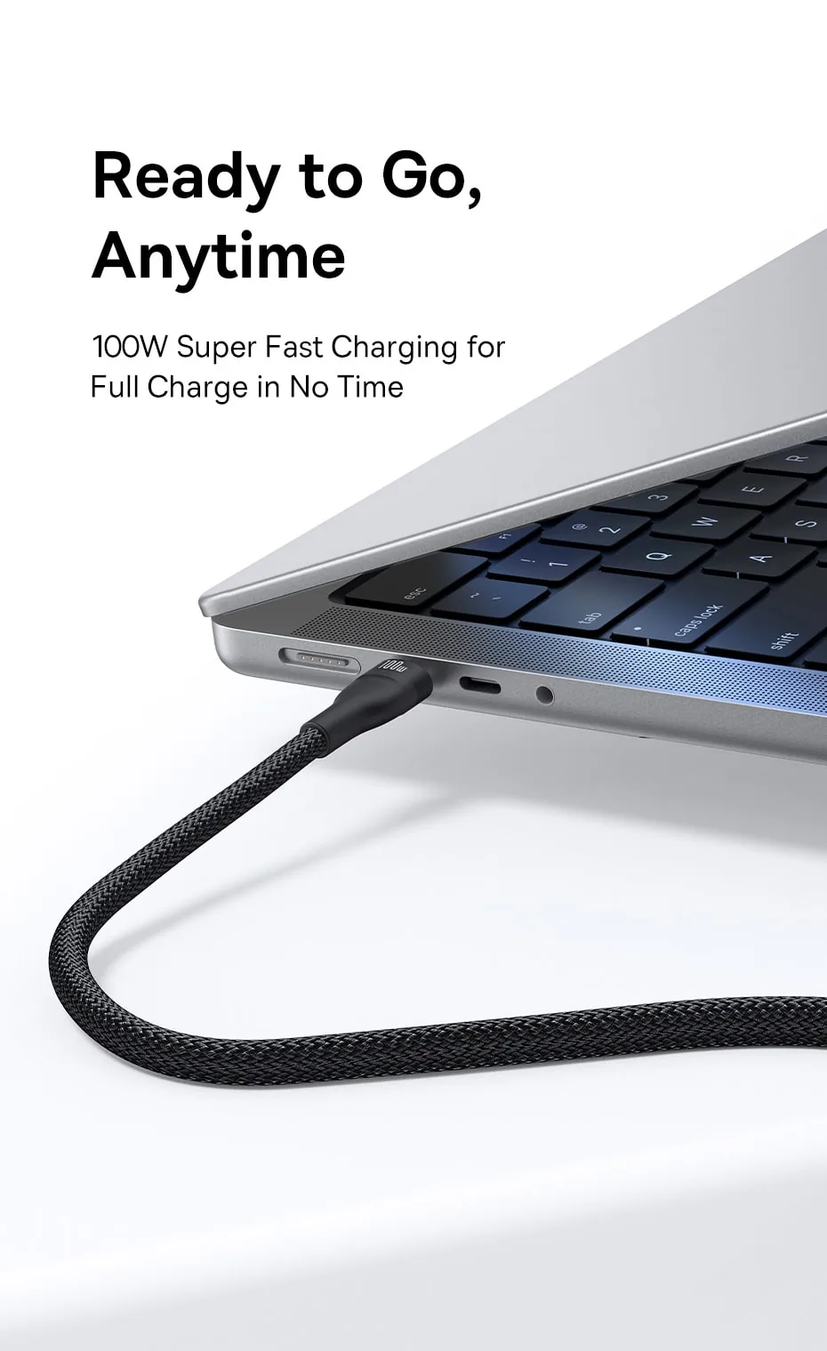 Baseus Flash Series 3 One-for-three Fast Charging Cable Type-C To C++C+L 100W for Sale in Pakistan