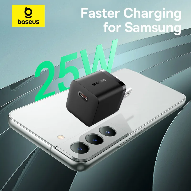Baseus GaN5 Fast Charger 1C 25W US Cluster Black for Sale in Pakistan
