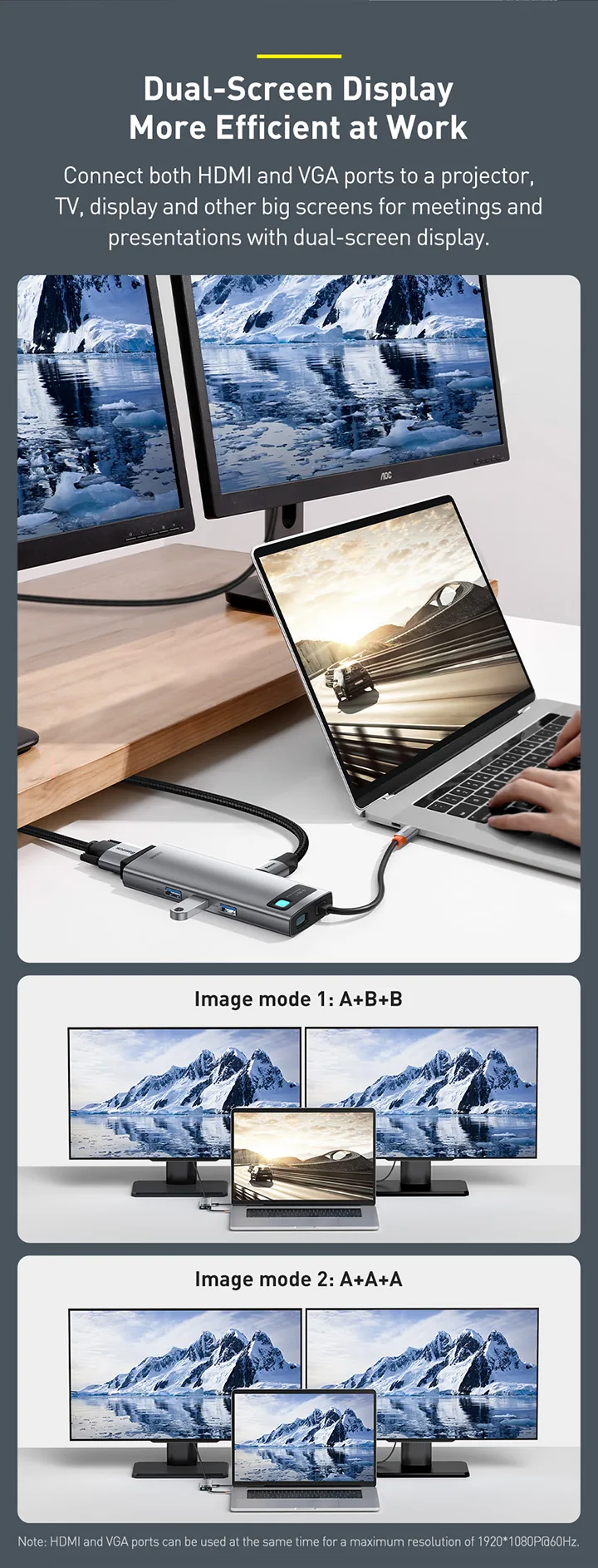 Baseus Metal Gleam Series 9 in 1 Multifunctional Type-C HUB Docking Station â CAHUB-CU0G for Sale in Pakistan