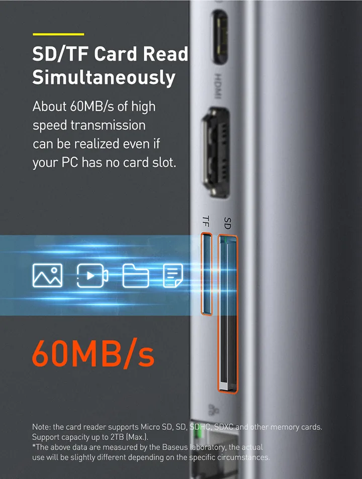 Baseus Metal Gleam Series 9 in 1 Multifunctional Type-C HUB Docking Station â CAHUB-CU0G for Sale in Pakistan