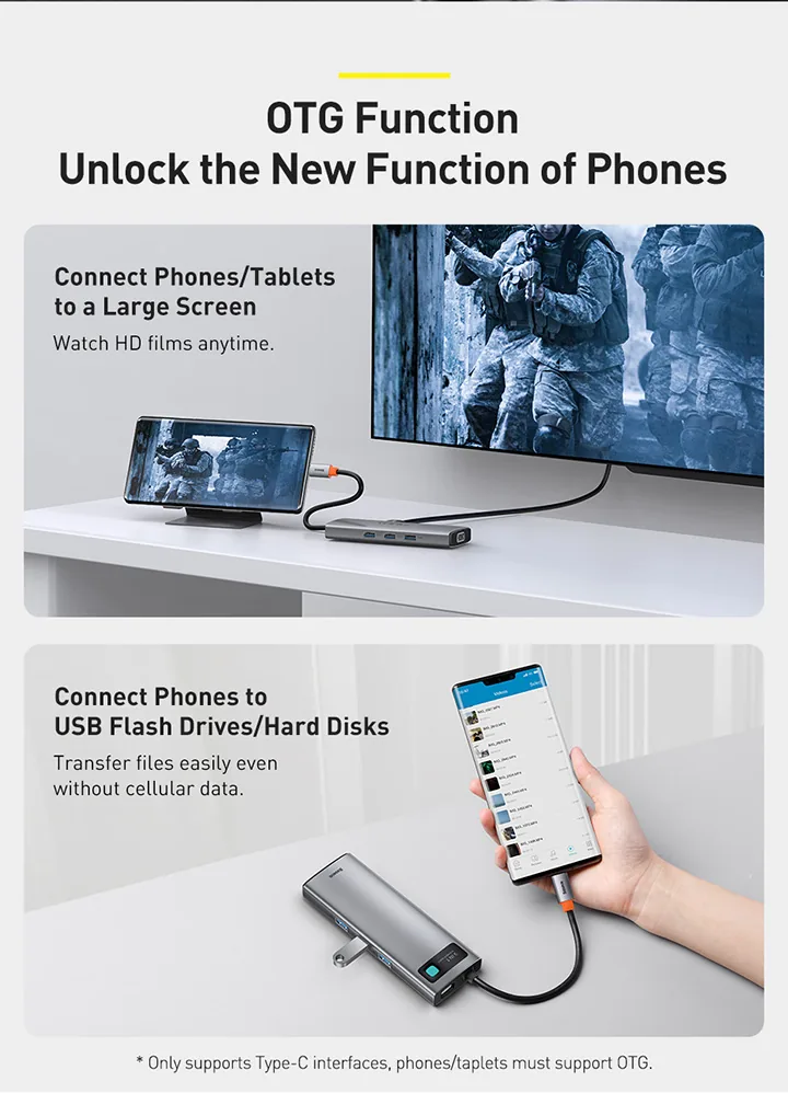 Baseus Metal Gleam Series 9 in 1 Multifunctional Type-C HUB Docking Station â CAHUB-CU0G for Sale in Pakistan