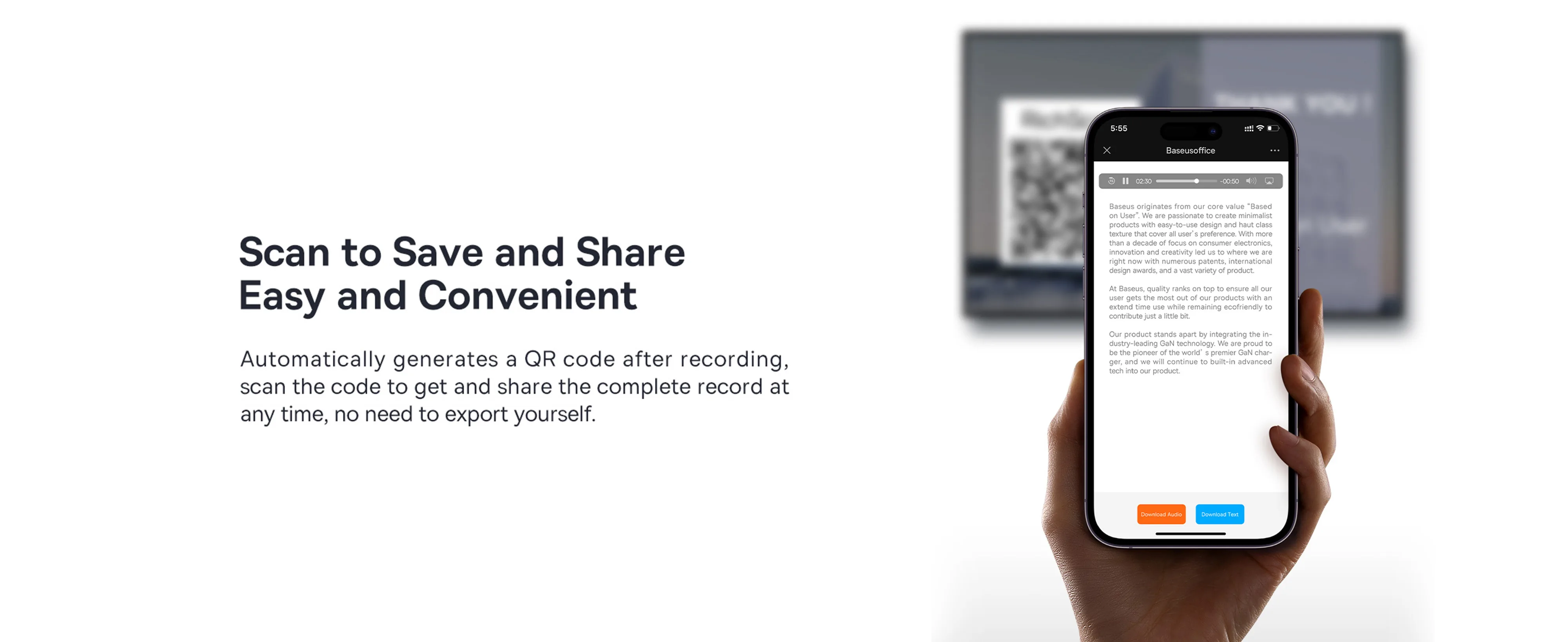 Baseus Orange Dot AI Wireless Presenter (Red Laser) for Sale in Pakistan