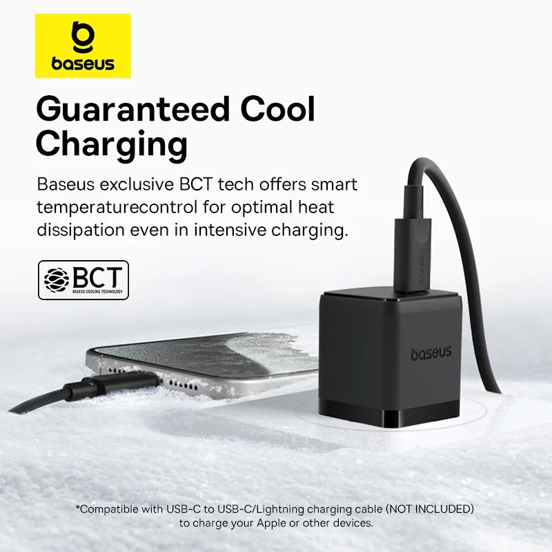 Baseus Palm Series Fast Charger 20W PD 1C CN with Cable for Sale in Pakistan