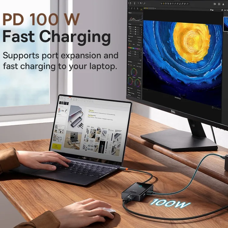 Baseus PioneerJoy 6-Port Type-C HUB Adapter for Sale in Pakistan