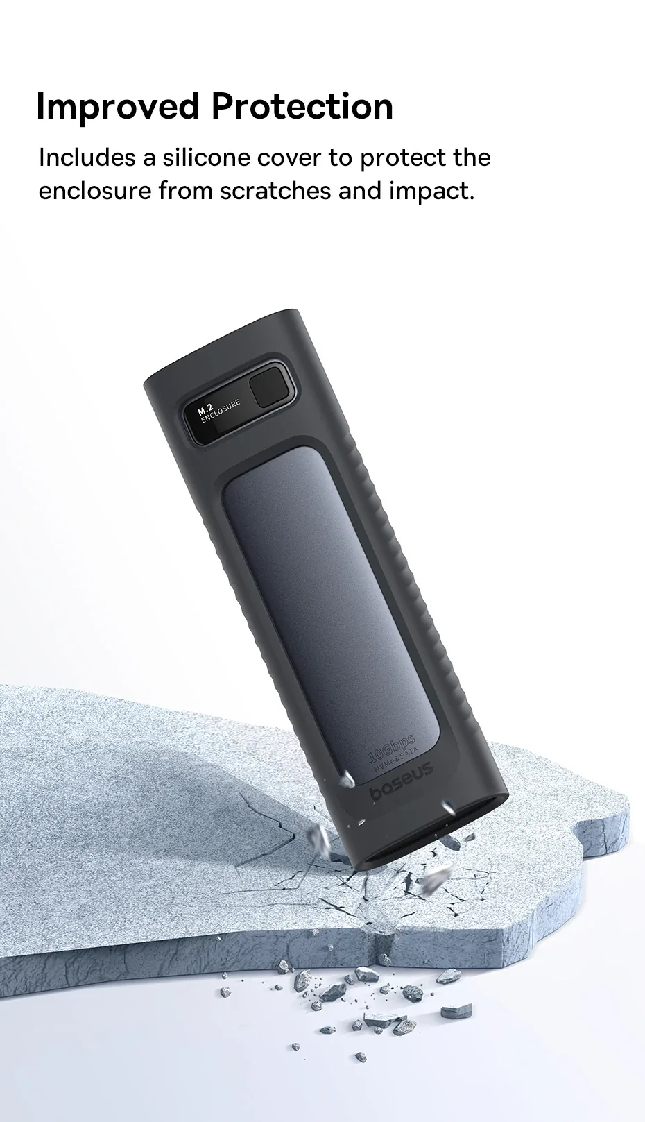 Baseus SSD Enclosure FlyJoy Series (M.2 NVMe and SATA) for Sale in Pakistan