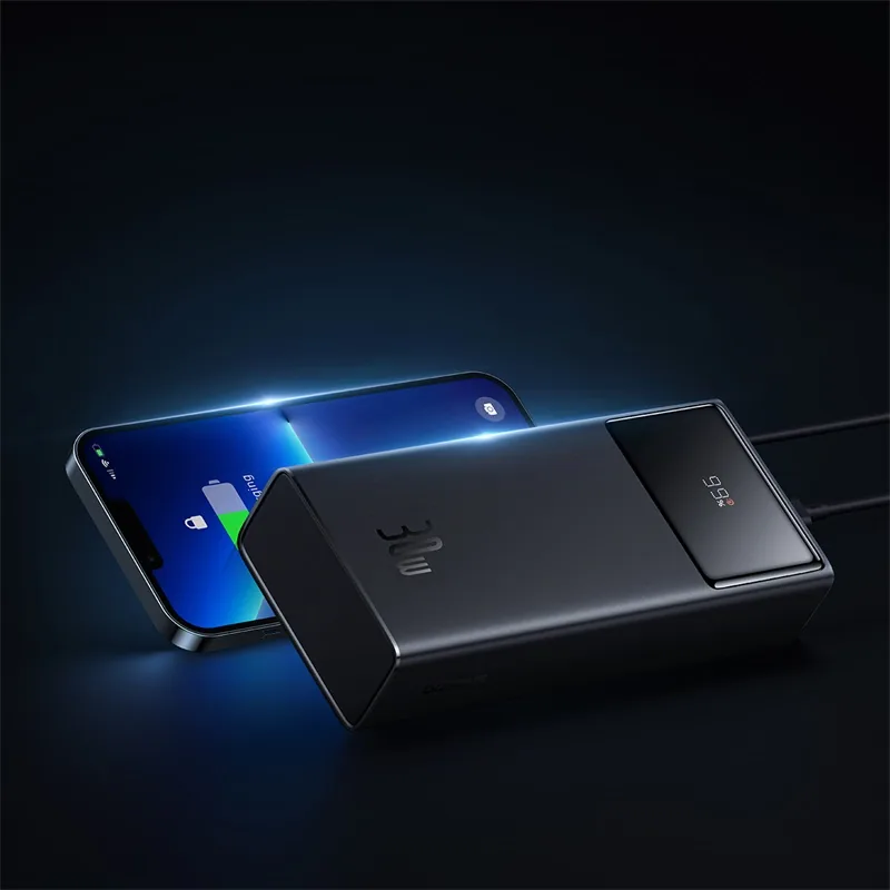 Baseus Star-Lord Digital Display Fast Charging Power Bank 30000mAh 30W Cluster Black for Sale in Pakistan